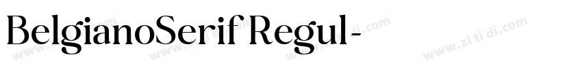 BelgianoSerif Regul字体转换